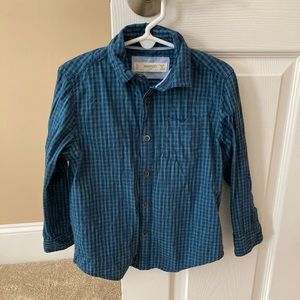 Mango Teal or turquoise Button down boys shirt great condition. Wore few times